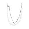 Fluorescent Hip Hop Clothes Decoration Women Acrylic Chains Plastic Belts Punk Style Waist Chains Pants Chains Double Layer