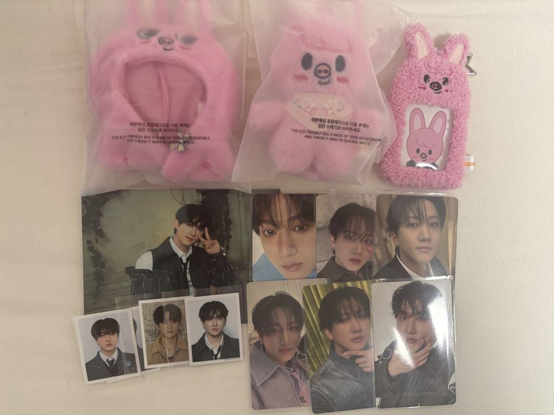 

[USED] Stray Kids Plush Toys Trading Cards ID Bromide OUTFIT