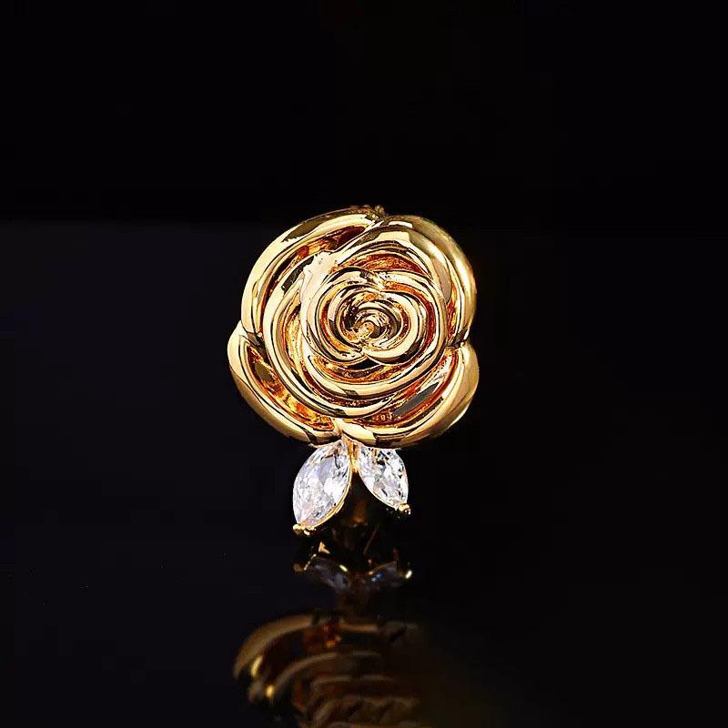 Rose Brooch - High-end and Niche Design for Women's Formal Blazers and Coats - Brooch Pin for Jackets