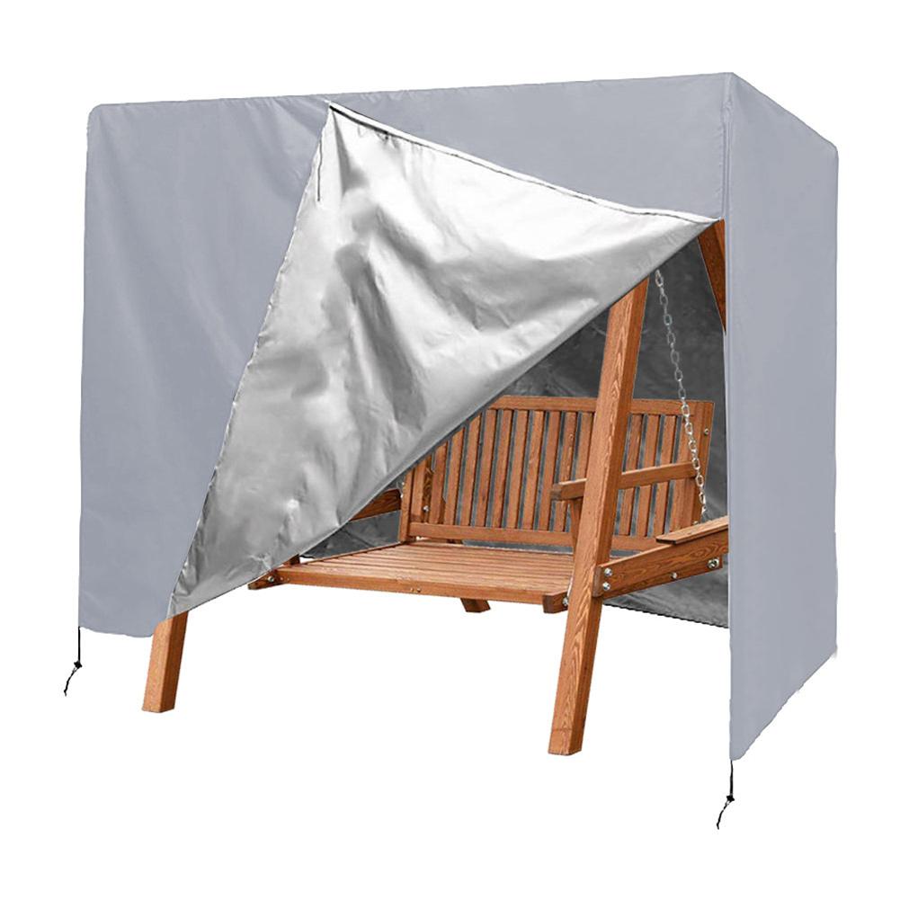 Outdoor Swing Seat Cover for 3 Seater Patio Furniture 210D Oxford Fabric with Double Stitched Seams and Secure Fitting
