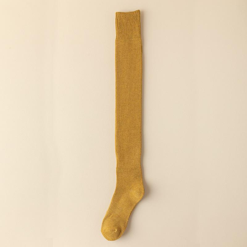 Knee-high Thigh-high Socks for Women, Thickened and Fleece Warm Long Socks, Winter Knee Protection Calf Socks, High Thigh-high Socks