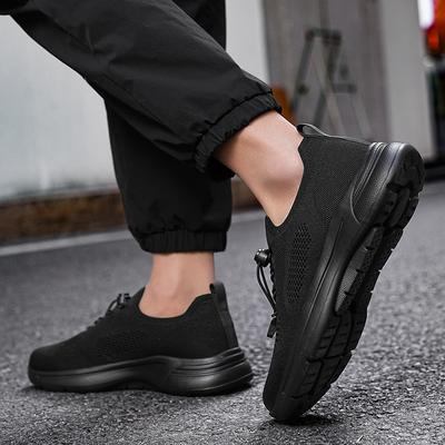2025 New Men's Sports Shoes, Trendy Large-sized Woven Net Fabric Shoes, Breathable, Lightweight and One-foot Lazy Shoes