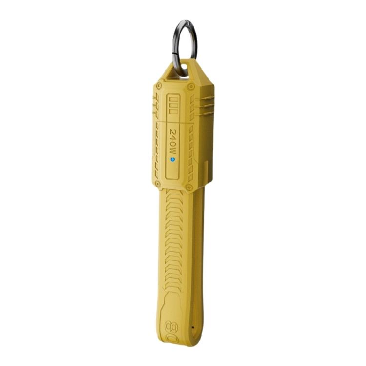 

Повнофункціональний кабель Type C USB4 Короткий кабель Швидкість передачі 80 Гбіт/с Підтримка 240 В Рішення для зарядки кількох пристроїв жовтий