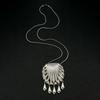 Elegant Metal Shell Tassel Pendant Necklace for Women Crossbody Accessory Suitable for Parties High-End Feelings