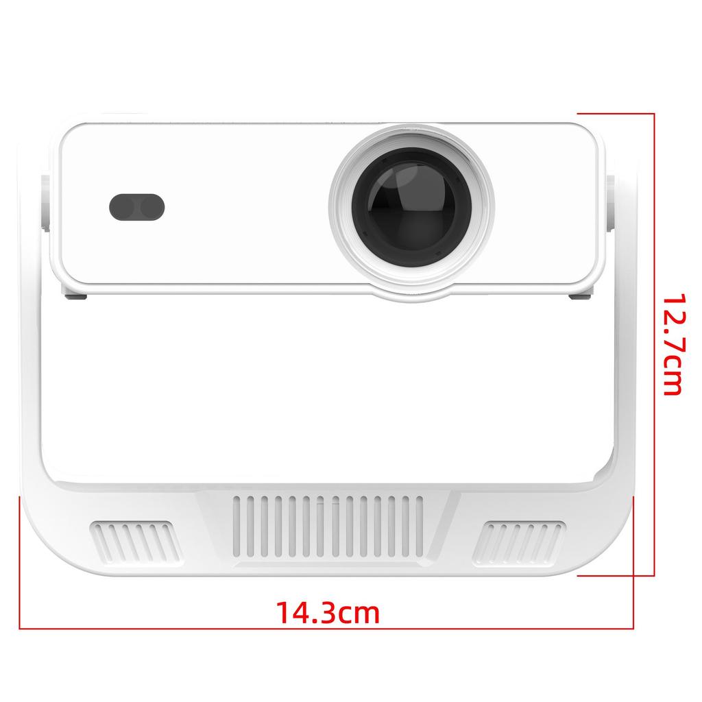 Upgraded HD Mini Projector with 230 ANSI, Android OS, Smart Gimbal Speaker, WiFi