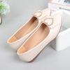 Frühling Herbst Büro Lackleder Damen Ballerinas Schuhe Ballett Metall Schnalle Schleife Dame Herbst Mädchen Ballerina Kleid Spitz Zehen Slip