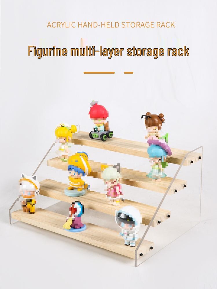 Handmade Multi-Layer Acrylic Figurine Display Rack