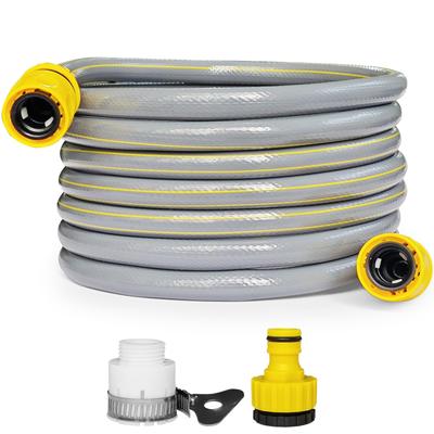 AUPETEK Water Supply Hose Set for High-Pressure Washers, Gray, 5M