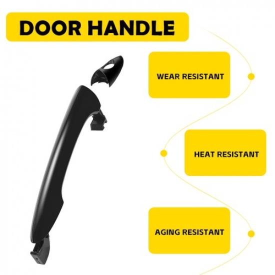 New Front Driver Black Exterior Door Handle LH For Hyundai Sonata 2011-2015 EOOK