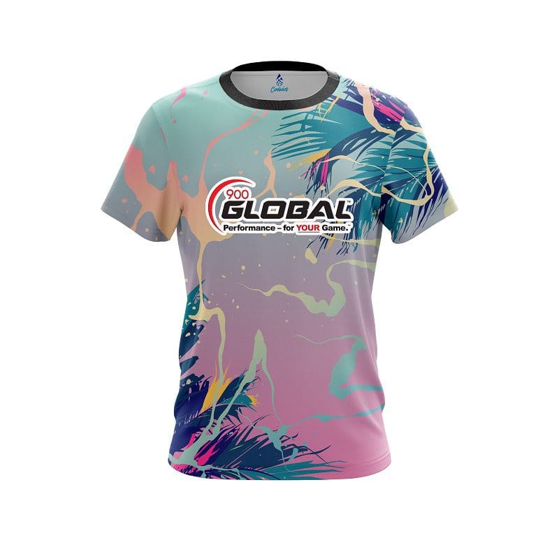 Nuova maglia da bowling Global G con pallino verde e sfumature, manica corta