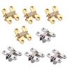 4Pcs Sturdy Cross Hinge High Adaptability Door Hardware Concealed Cross Door Hinge for Door
