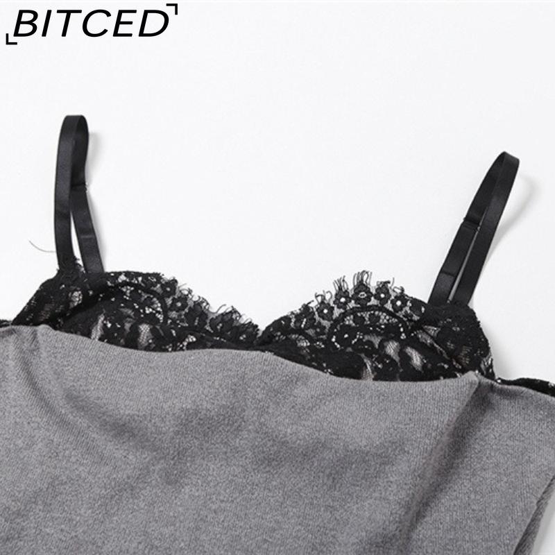BITCED Summer Women's Streetwear Sexy Strappy Bandeau Crop Top