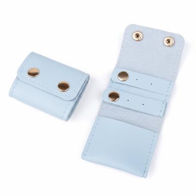 PU Leather Jewelry Display Bag Mini Size Foldable Jewelry Pouch Portable Jewelry Roll Up Bag Bracelet Ring Storage