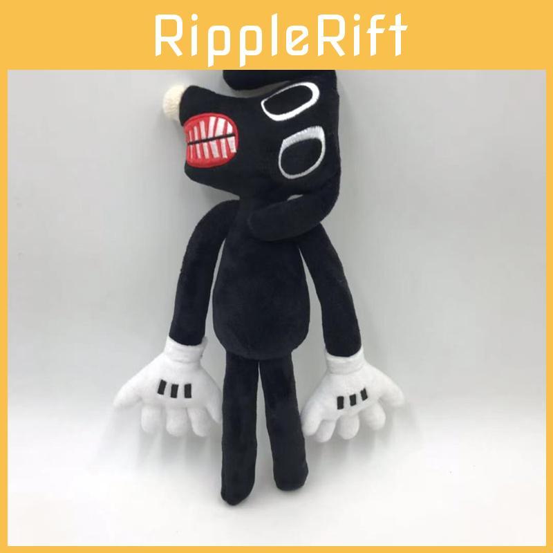 Siren Head Series Black Dog Plush Toy Crooked Neck Horror Stuffed Doll 30cm/11.8inch Height
