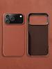 Lychee Natural Cowhide Leather for Magsafe Case for iPhone 17 Air 15 16 Pro Max 17Pro Magnetic Protector Luxury Phone Back Cover