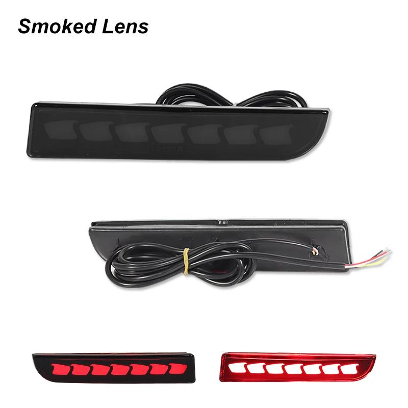 LED Bumper Reflector Lights For Mitsubishi Lancer Evo Evolution ASX Outlander Sport RVR Dynamic Turn Signal Rear Tail Brake Lamp
