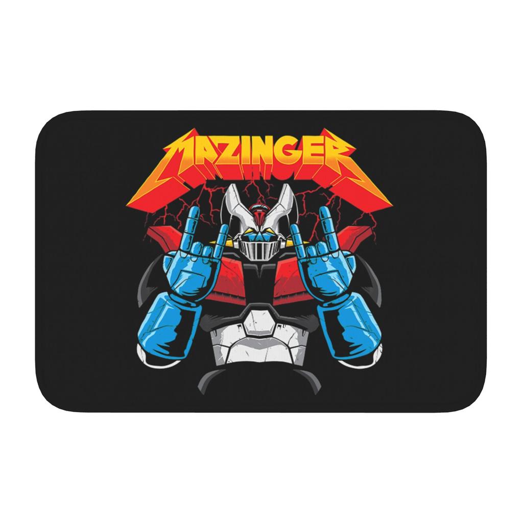 Custom Goldorak Grendizer Front Door Floor Entrance Mats Outdoor Anime UFO Robot Goldrake Bath Kitchen Doormat Toilet Carpet Rug