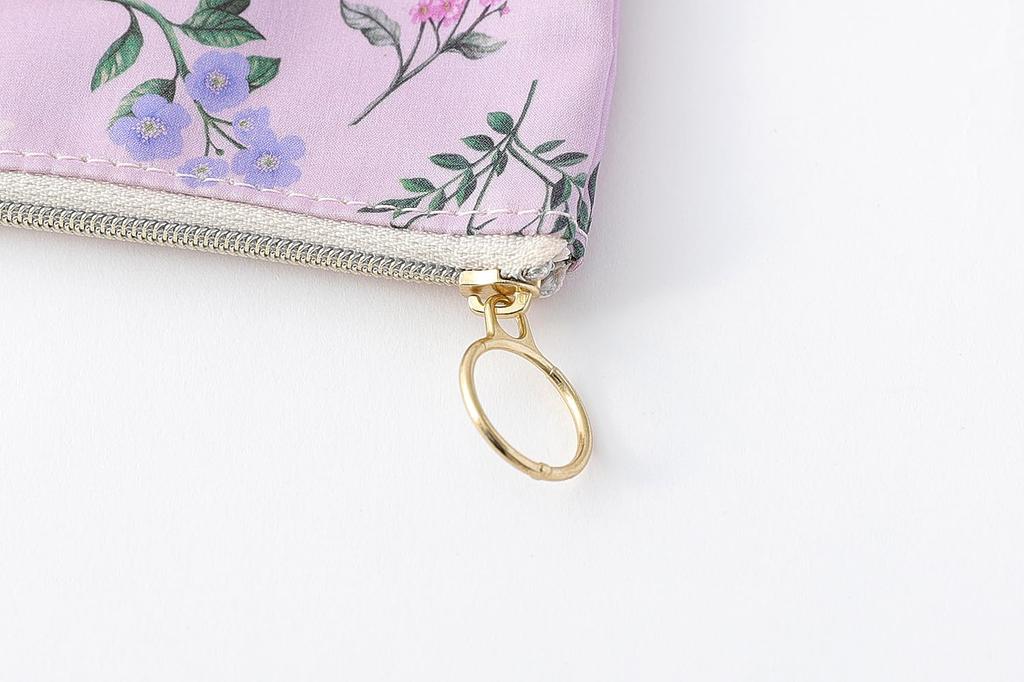 DDintex FLORET LONDON 13 X 2-Side Pouch, Annie, Lavender, 13.5cm [Liberty Print]