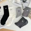 Women's Spring and Autumn New Embroidered Bowknot Mid-tube Socks Combed Cotton Women's Socks