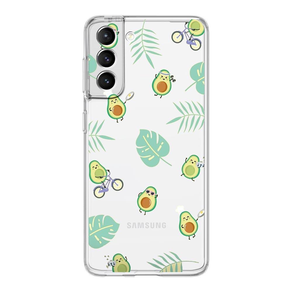 Roztomilý pouzdro na telefon s prasátkem, pandou a avokádem pro Samsung Galaxy S20 Ultra S21 FE 5G S10E S9 S8 S10 Plus Note 20 10 Lite M31 M22 M32 Kryt