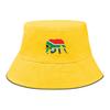 Elephant Flag of South Africa Print Bucket Hat , Patriotic Fisherman Cap Lightweight Fit Summer Fishing Hat