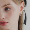 J.Lauren Angle Line Silver Ear Cuff M03931