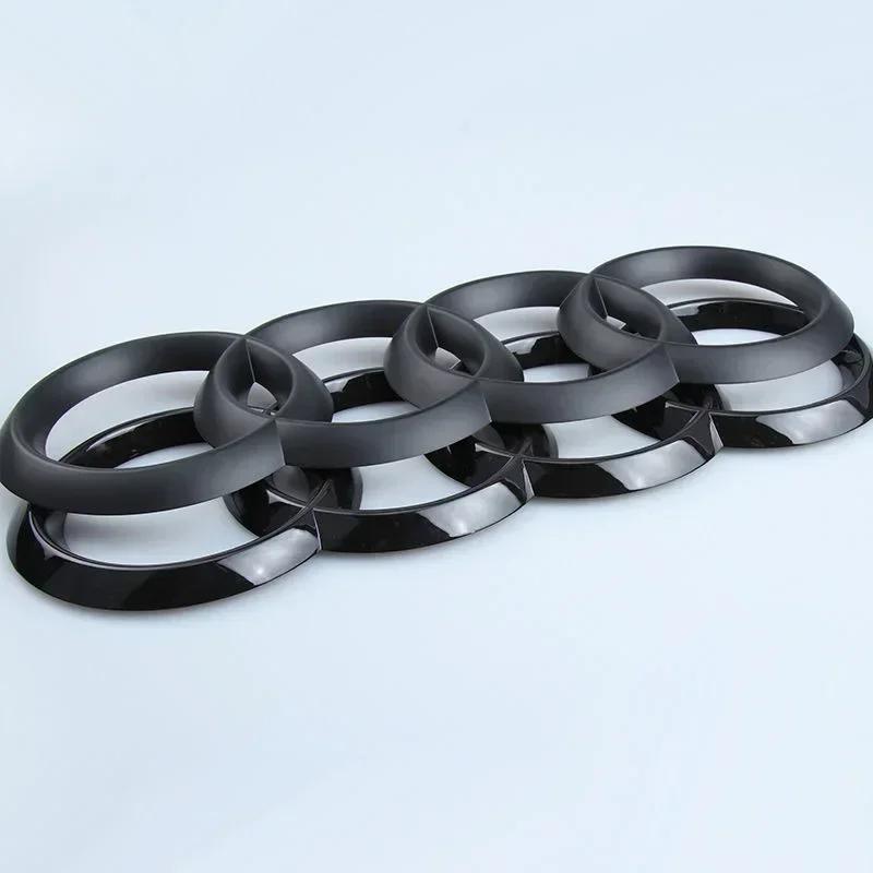 ABS 4 Ring Car Logo Cover Retrofitting Front Grille Badge Rear Trunk Emblem For Q5 A3 A4 A5 A6 A7 Q2 Q3 Q5 Q7 Q8 Sticker