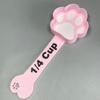 Creative 3D Printed Pet Feeding Spoon Non-Slip Food Grade Paw Shaped Pet Food Scoop Portable Plastic Cat Feeding Scoop Travel