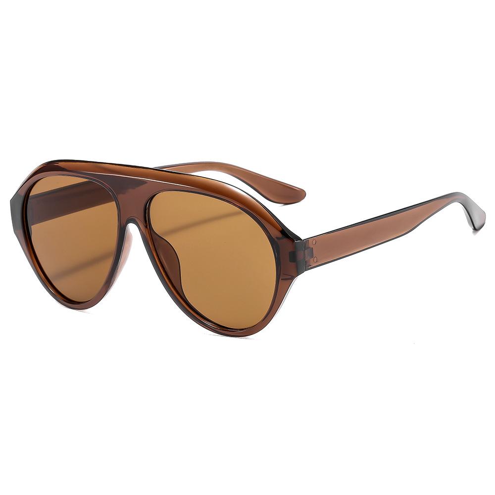 JYL TS Aviator Sunglasses Unisex UV Protection Single Bridge Outdoor QZ1066-1379 A-6877