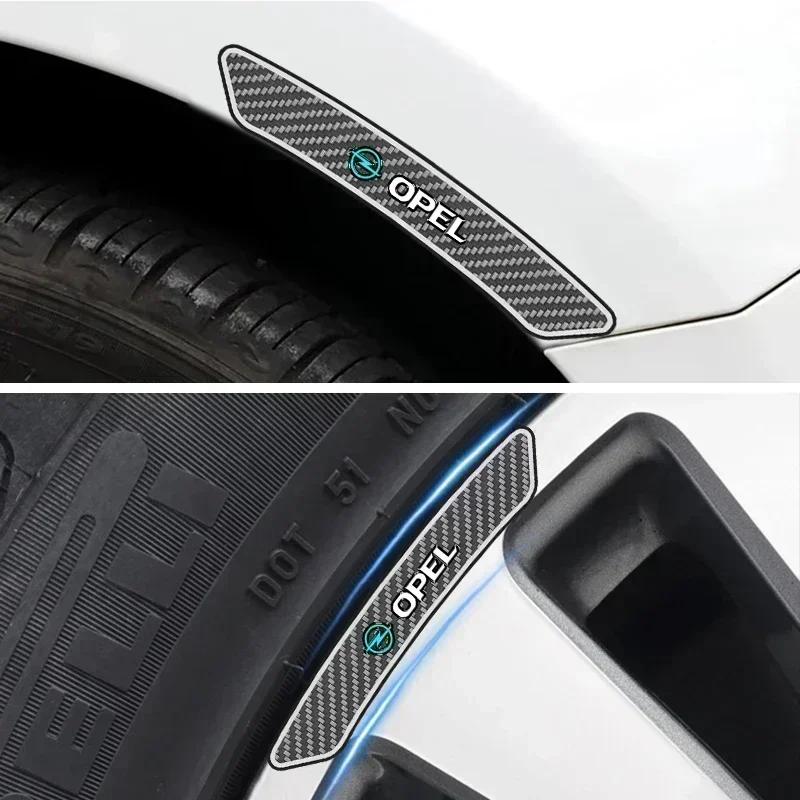 AAHG1 4pcs Car Tire Rims Stickers Wheel Accessories Decals For Opel Astra H Astra J G Corsa Insignia Zafira B Vectra C Corsa D Vivaro
