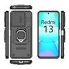 Shockproof Case For Xiaomi Redmi 13 Case For Redmi 13 4G Ring Holder Armor Back Cover For Redmi 13 Push Window Case 6.79 Inch