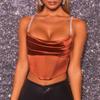 Diamond Chain Sling Female Slim Solid Color Corset Sexy Sleeveless Vest Top Female In Europe and America