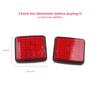 BSP1118-1 2 Pieces Rear Bumper Reflex Reflector 1348401080 for Fiat Doblo Ducato Peugeot Boxer Citroen Jumper Relay 
