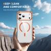 For iPhone 17 Pro Clear Phone Case with Lens Kickstand Cover Compatible with MagSafe