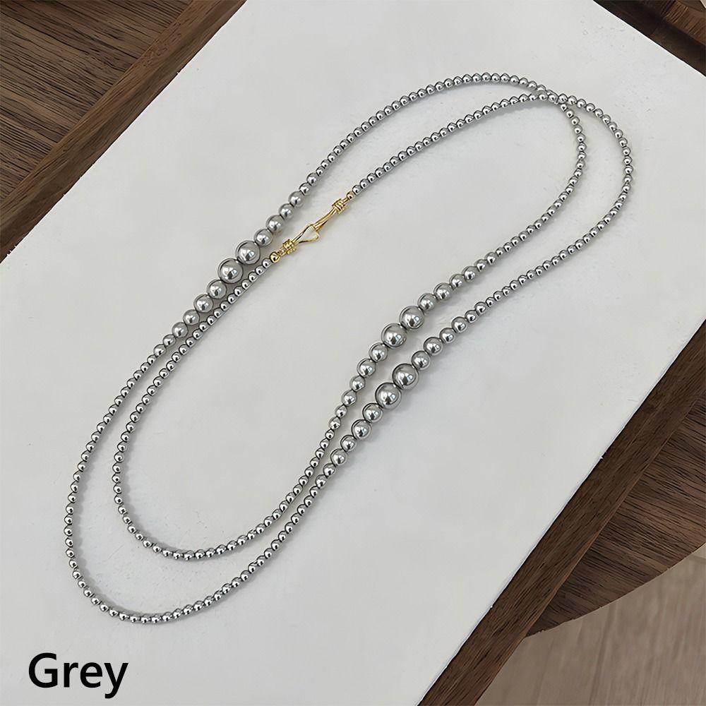 Charming Pearl Necklace Exquisite Elegant Pearl Choker High-end Long Chain Necklace  Daily Wear