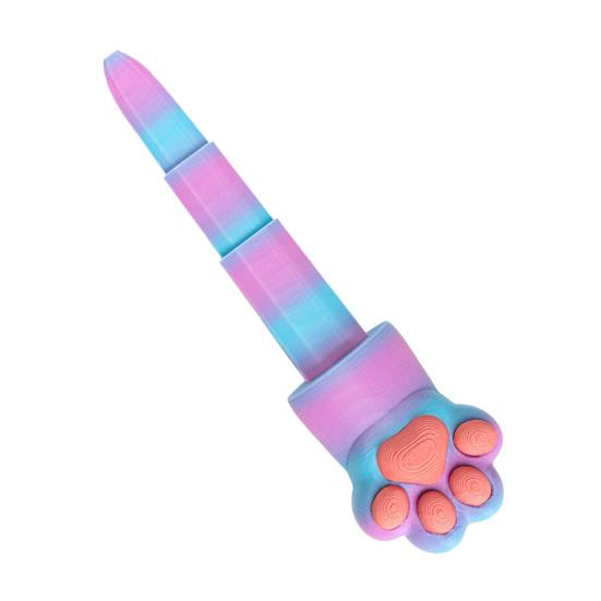 3D Printed Retractable Weapon Fidget Toy Cat Paw Shaped Plastic Weapon Model Stress Relief Fidget Toy for Home Office Desk Decor