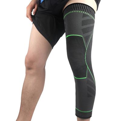 Ginocchiera in Nylon Lavorato a Maglia Allungata Pallacanestro Corsa Ciclismo Ginocchiera Calda Sport All'Aria Aperta Ginocchiera Antiscivolo