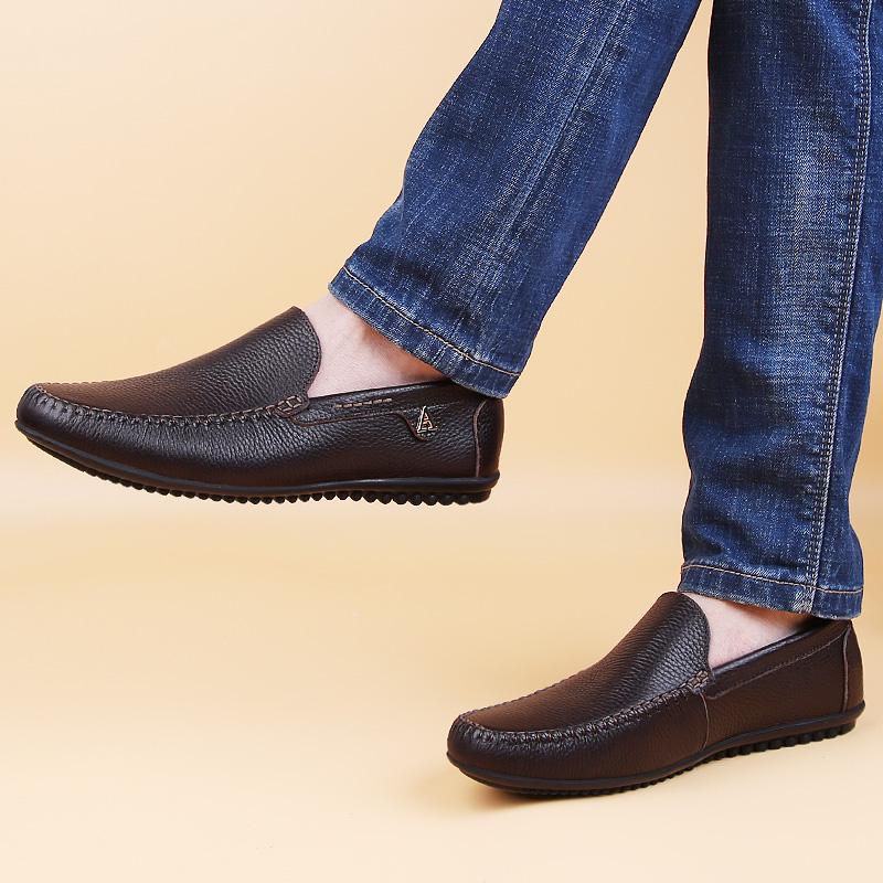 

Модные мужские мокасины из натуральной кожи, удобные мужские туфли для вождения, классические стильные мужские туфли, свадебные туфли ручной работы для мужчин, повседневные деловые туфли 36