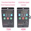 AC220V Single-phase Input Three-phase Output Motor Driver Frequency Converter with T13-750W-12-H Four-digit Digital Tube Display