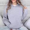 2024 European Autumn/Winter Women's Hooded Loose Long Sleeve Sweatshirt