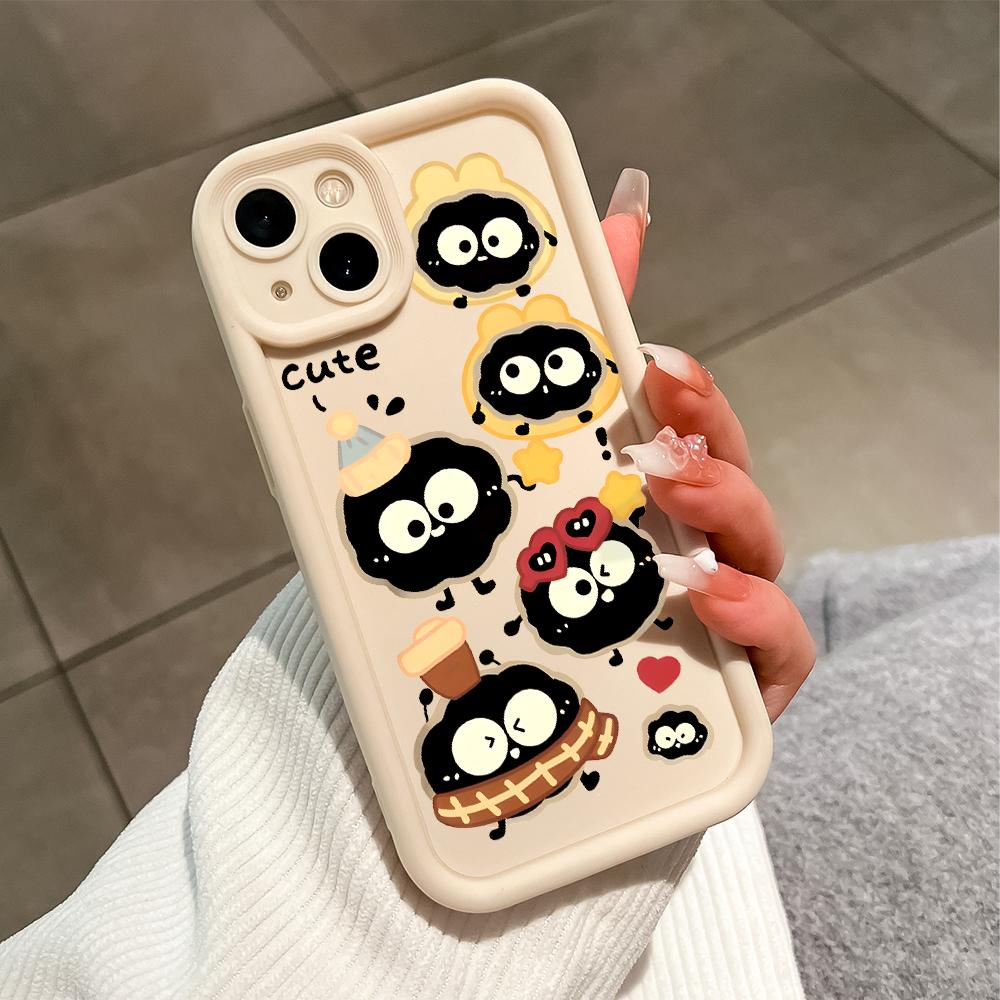 Soft Silicone Phone Casing Full Cover Camera Shockproof Protection Case for iPhone Huawei Honor Samsung Xiaomi Redmi OPPO Realme Vivo Infinix Tecno