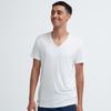 Uniqlo Japan HeaTTech V-hals T-skjorte med korte ermer 