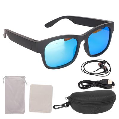 Smart Glasses Stereo Noise Cancelling Wireless Bluetooth Sunglasses with Headphone for Cycling