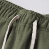 Unisex Schwere Armeegrün Twill Jogginghose: Gemütliche, gerippte Freizeit-Sportbekleidung für Frühling & Herbst