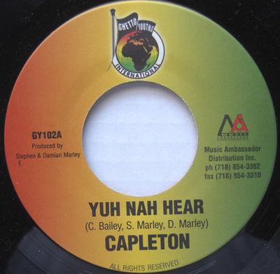 7-Zoll Schallplatte CAPLETON / MEMMALATEL 'MR. MOJO' MO - Yuh Nah Hear / Put On Da Pressure GY102 Ghetto Youths I 2002 Jamaika Reggae, Ska & Dub Gebraucht