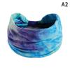 Tie-Dye Boho Knot Turbans Yoga Elastic Head Wrap Women Headband Wide Hairbands Headwear Bandanas  Hair Band Accessories