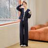 2025 Spring Fashion: Chic Cardigan and Wide-Leg Pants Set for a Youthful Look - AH2650