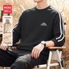 MINISO Men's American Style Casual Crewneck Pullover Sweatshirt