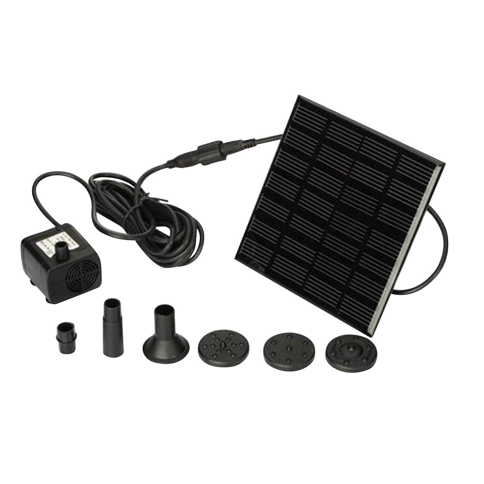 

Уличный солнечный водный бассейн Водный элемент Плавающий бесщеточный насос Имитирует One Size чёрный