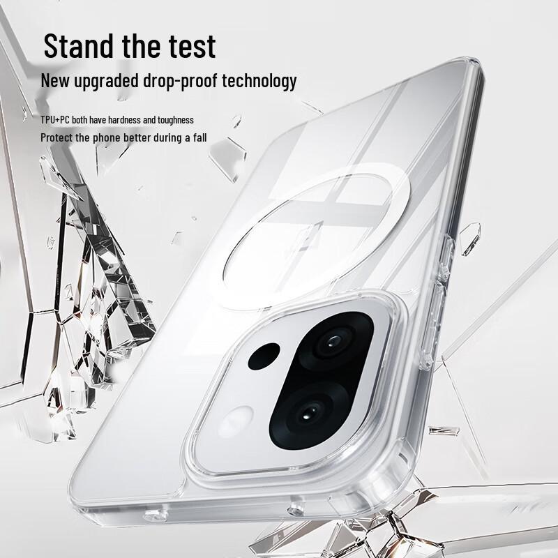 Biazi Magnetic Transparent Airbag Phone Case for OnePlus 13T